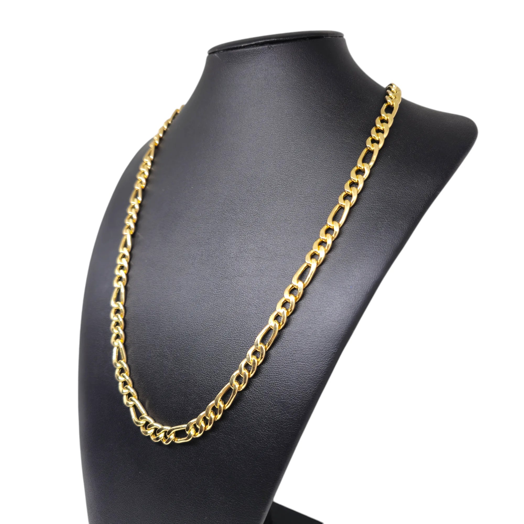 Klassische Halskette aus gemischter 18 Karat Goldkette, Unisex