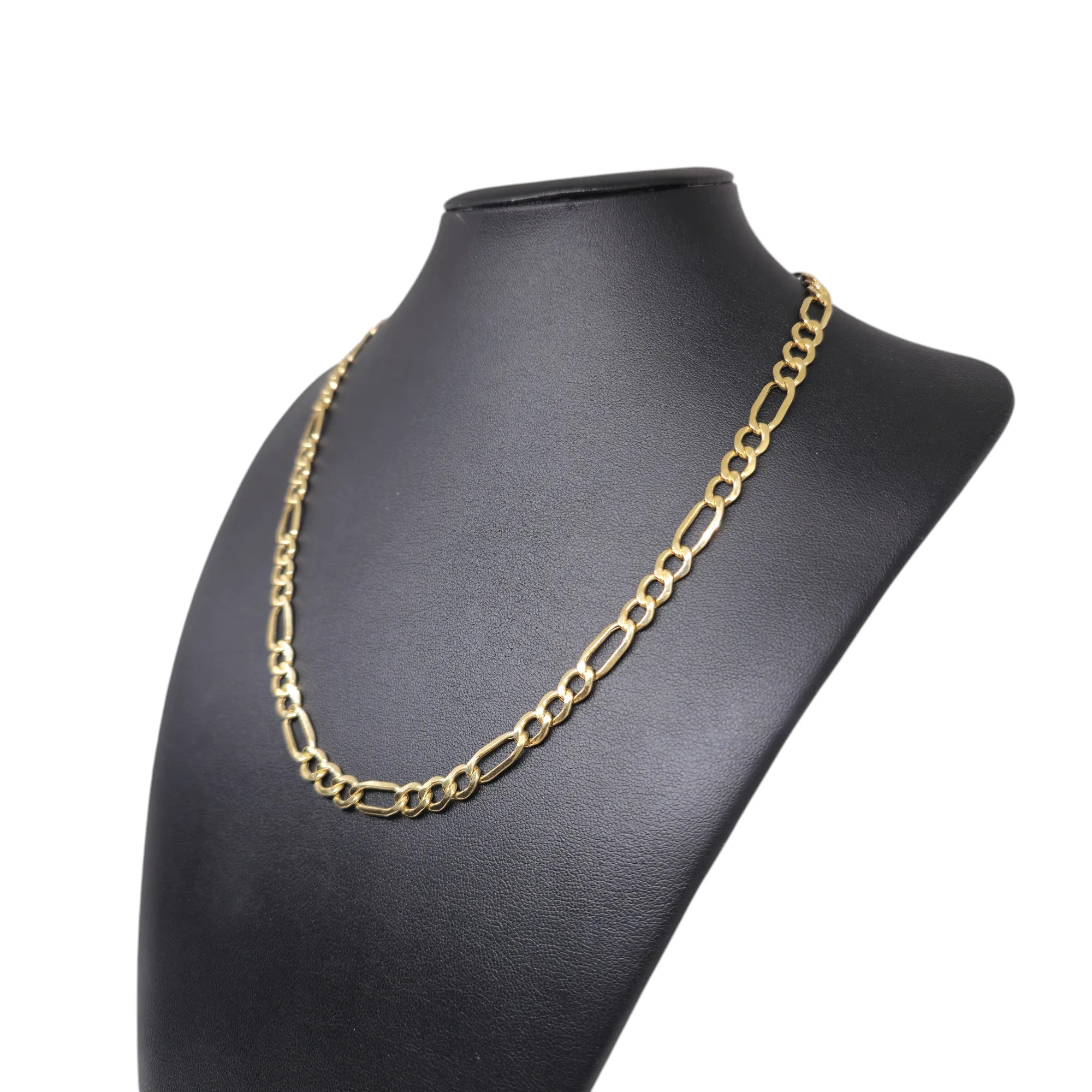 Klassische Halskette aus gemischter 18 Karat Goldkette, Unisex