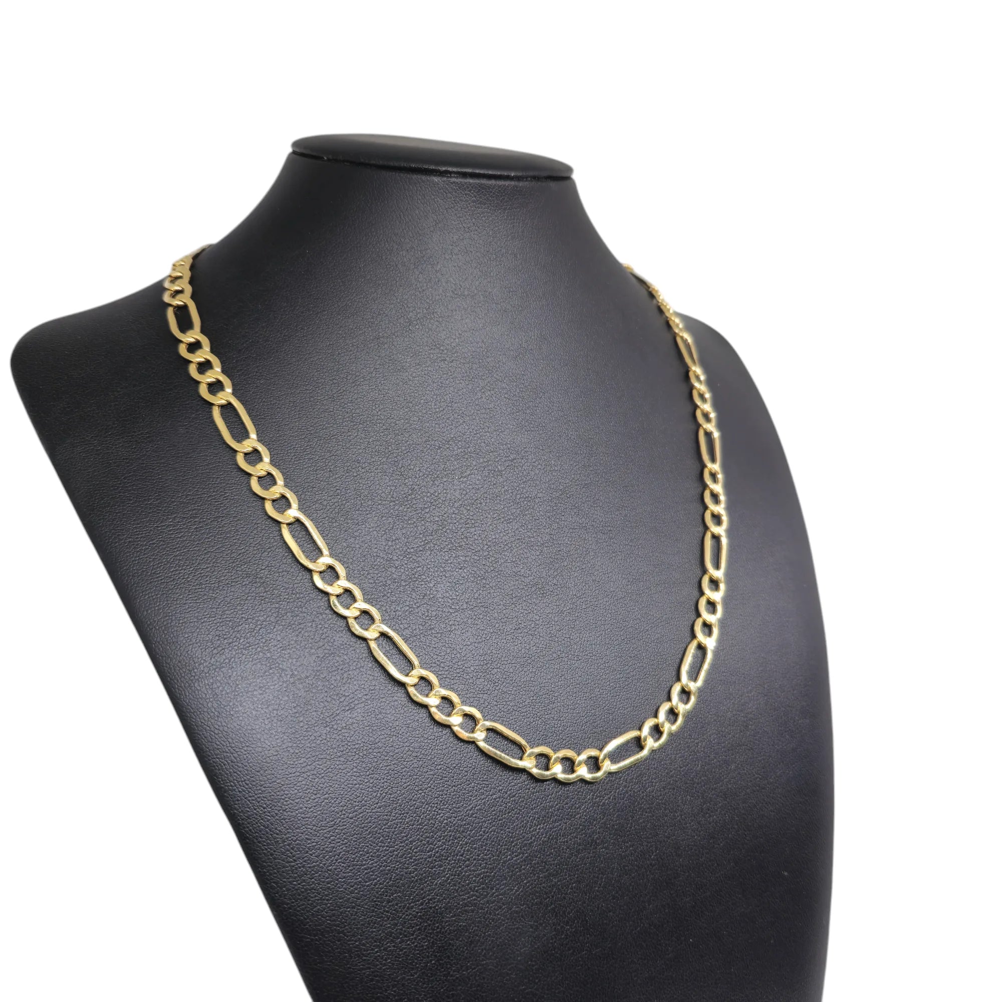 Klassische Halskette aus gemischter 18 Karat Goldkette, Unisex