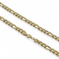 Klassische Halskette aus gemischter 18 Karat Goldkette, Unisex