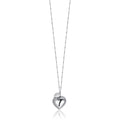 Collana chiama angeli donna gioielli Luca Barra con cuore acciaio ck1927