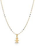 Collana classica in oro giallo 18kt con bambino