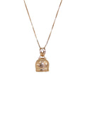 Halskette mit Glockenanhänger Capri Glücksbringer Roségold Silber