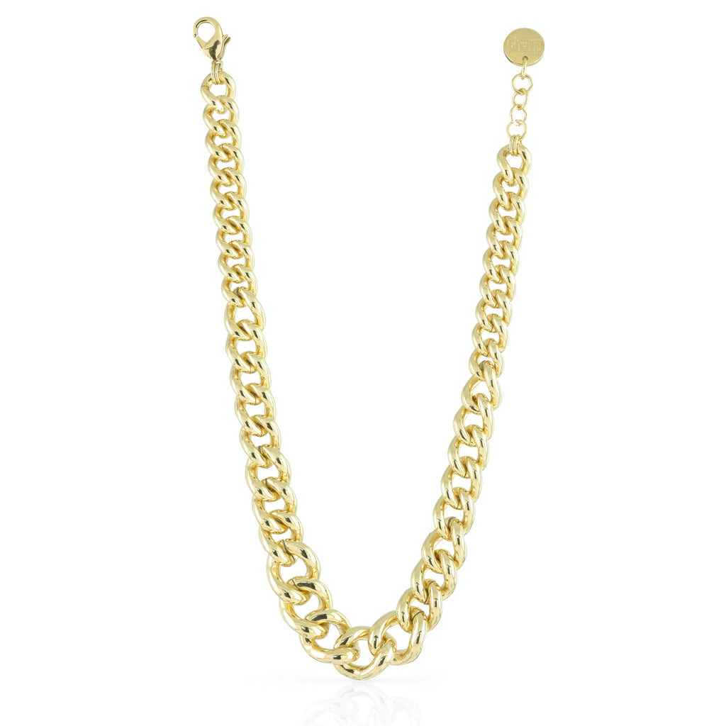 Collana con catena placcata in oro Unoaerre donna 1551