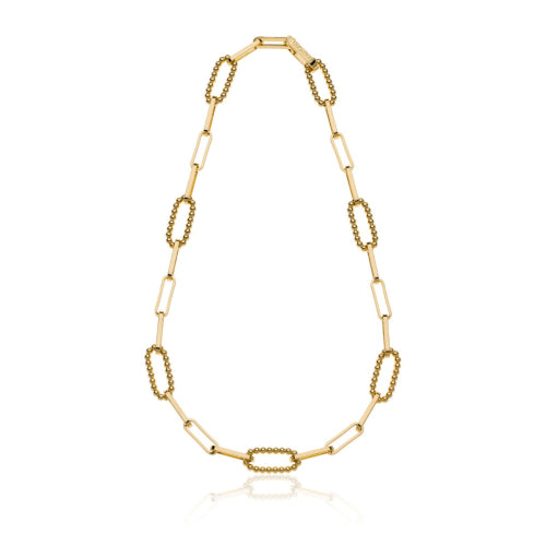 Collana con maglie di catena a palline Unoaerre donna 2165