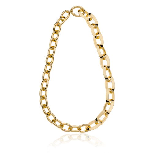Collana con maglie ovali e triangolari Unoaerre donna 2139