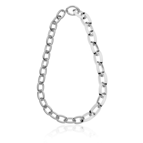 Collana con maglie ovali e triangolari Unoaerre donna 2141