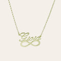 Collana con nome in argento 925 con simbolo infinito