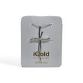 Collana con pendente croce in oro bianco 9 carati