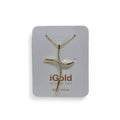 Collana con pendente croce in oro giallo 9 carati