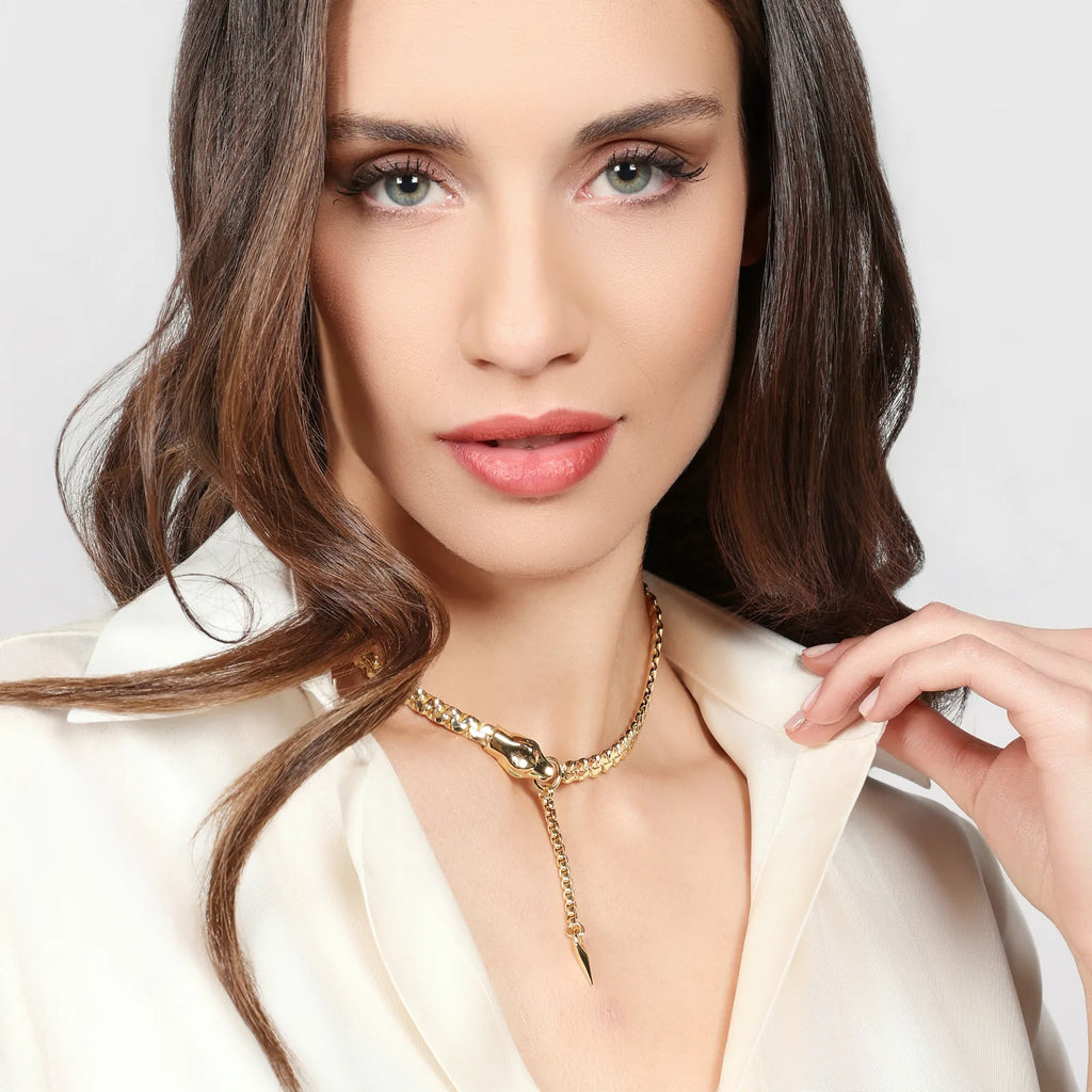 Collana con testa di serpente Unoaerre donna 2860