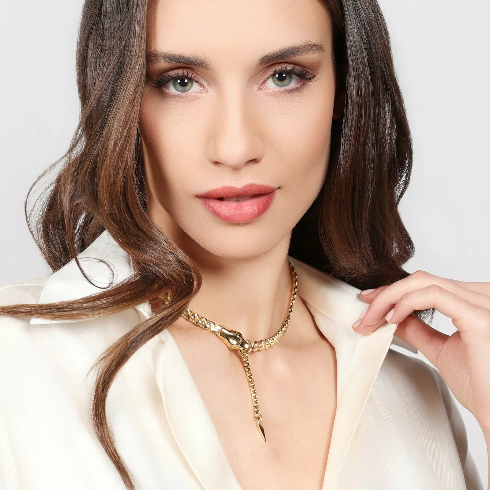 Collana con testa di serpente Unoaerre donna 2860