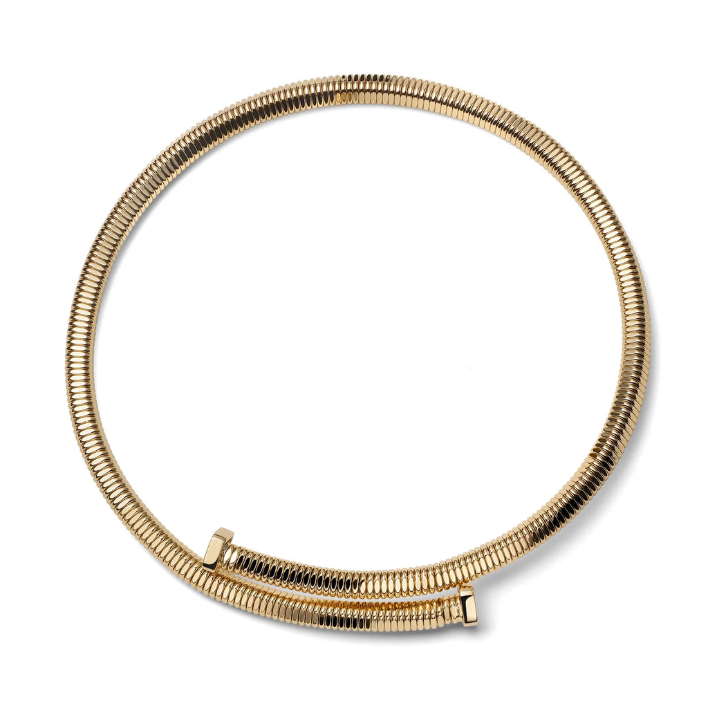 Collana contrarié Tubogas dorato Unoaerre donna 2858