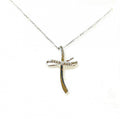 Collana croce oro e diamanti yukiko