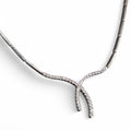 Collana da Donna in Oro Bianco 18kt con Zirconi – Eleganza e Brillantezza