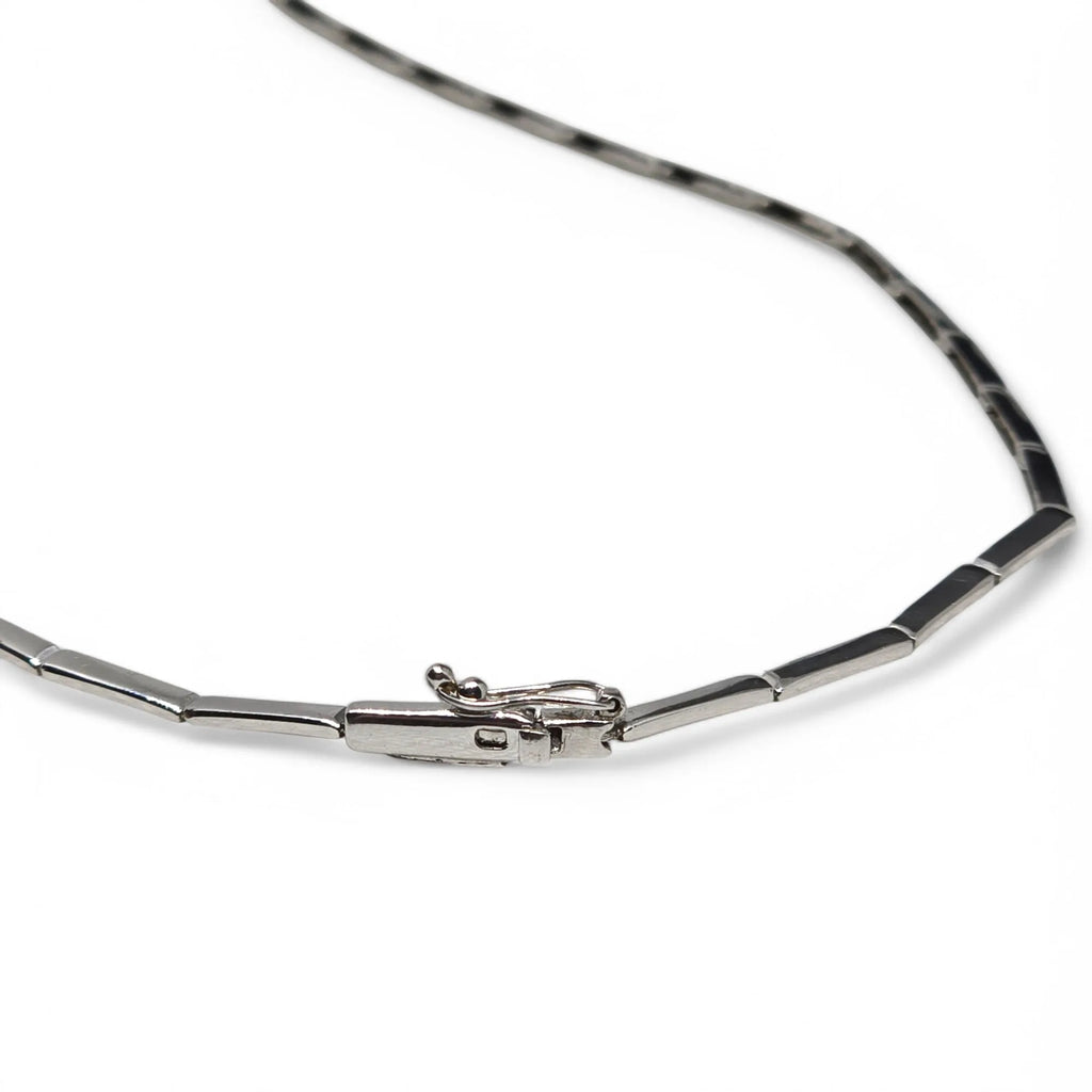 Collana da Donna in Oro Bianco 18kt con Zirconi