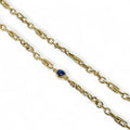 Collana da Uomo in Oro Giallo 18 Carati con Inserto Blu