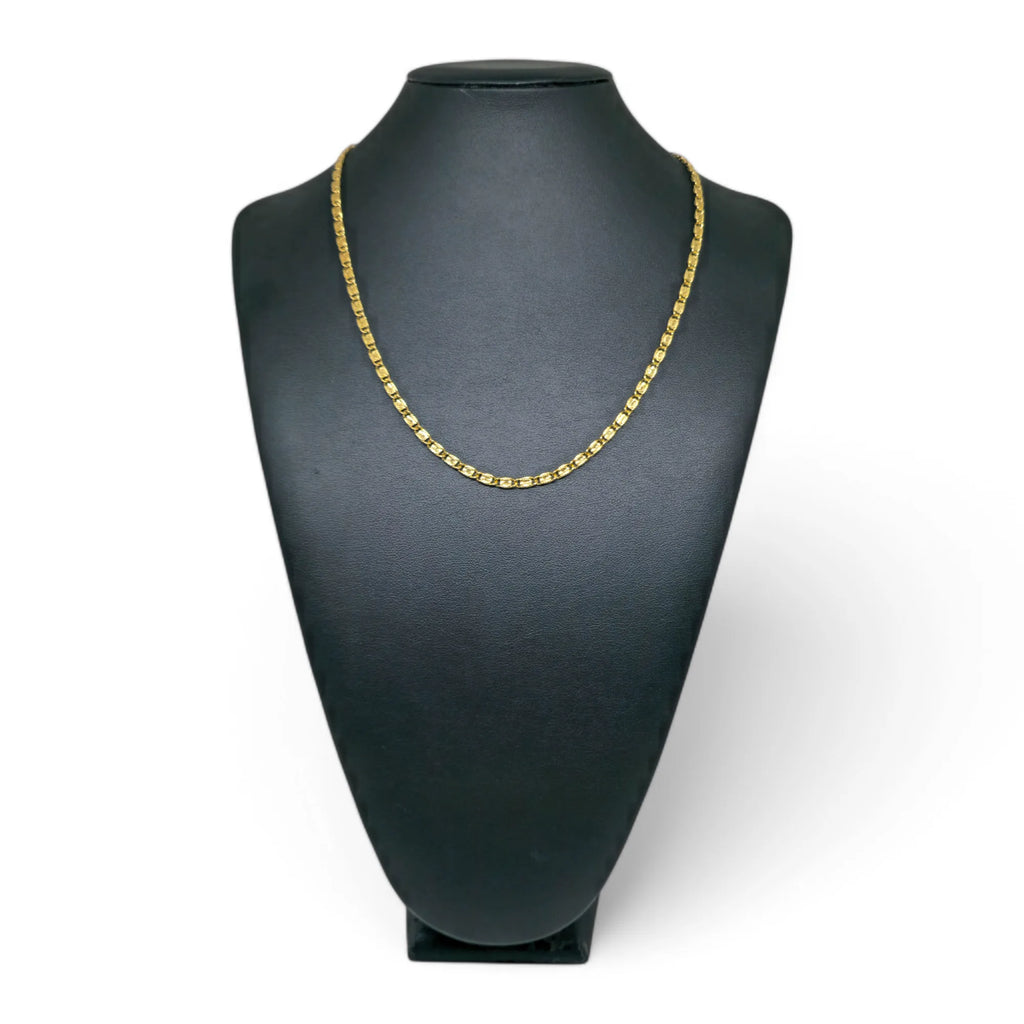 Collana da Uomo in Oro Giallo 18 Carati maglia martellata