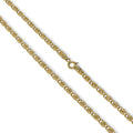 Collana da Uomo in Oro Giallo 18 Carati maglia martellata