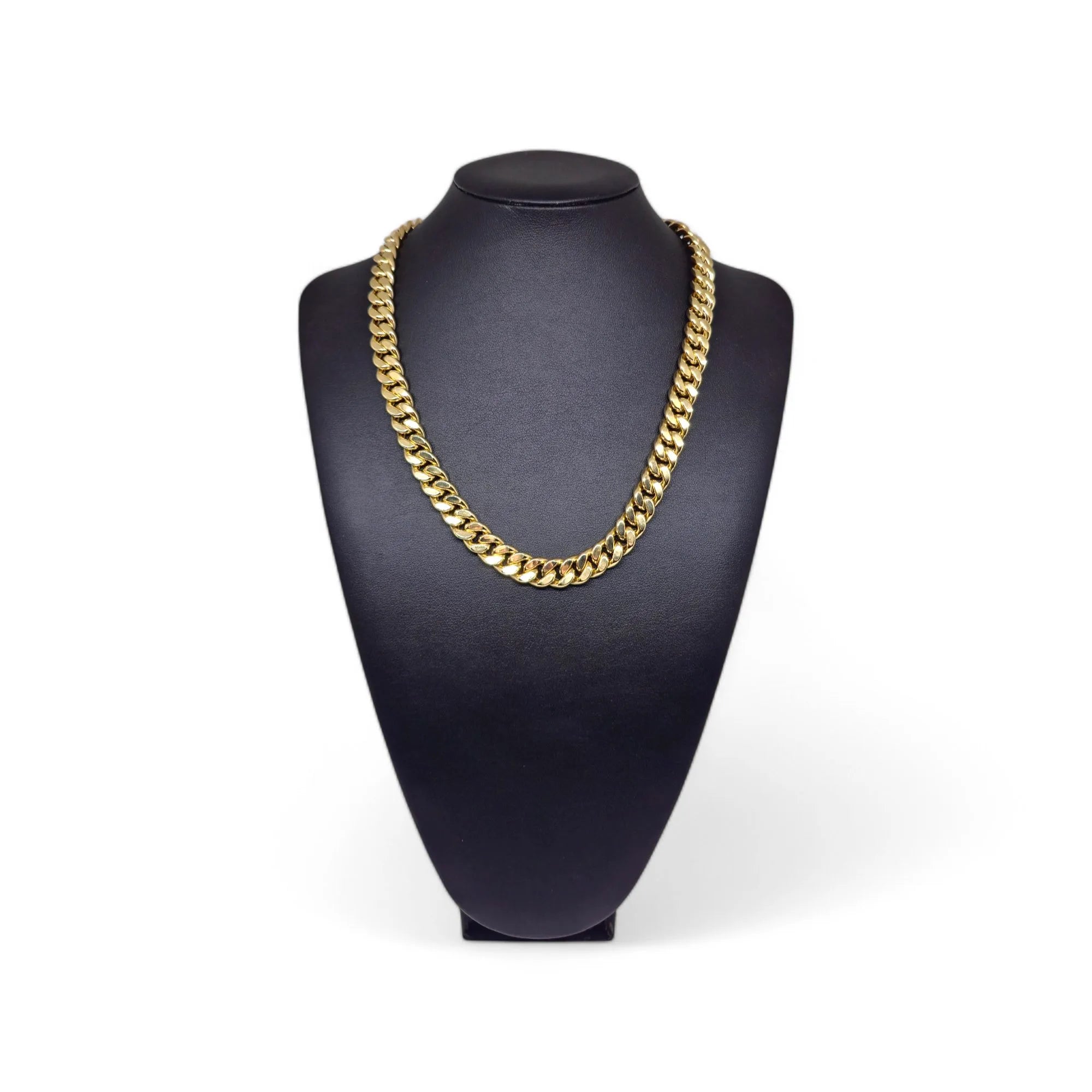 Collana da uomo in oro 18kt con maglia Groumette lucida