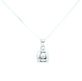 Collana donna Capri con Pendente campanella 1cm Argento Puro 925 Campana  misura media