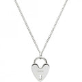 Collana donna Fossil ciondolo cuore lucchetto jf00128040
