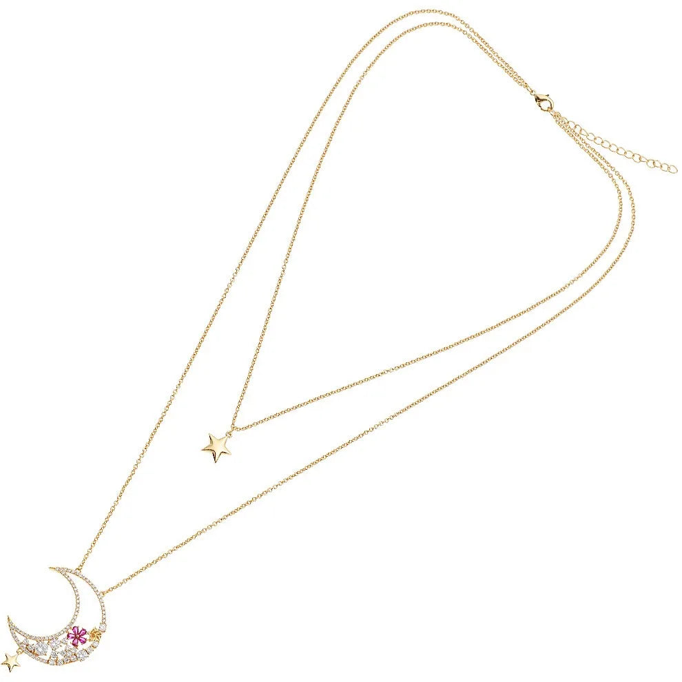 Collana donna Gioielli Ottaviani in argento 925 con luna