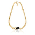 Collana donna Groumette con testa di pantera 2331