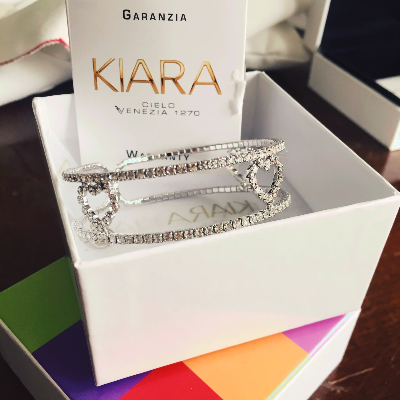 Collana donna Kiara con lettera N collier in acciaio con punto luce KCLD3905B-N