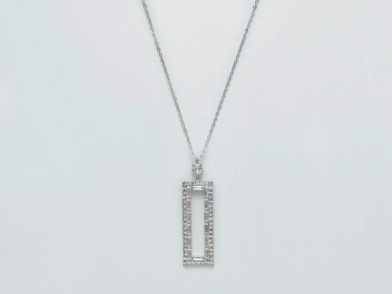 Collana donna Kiara design collier in ottone e zirconi KCLD3903B