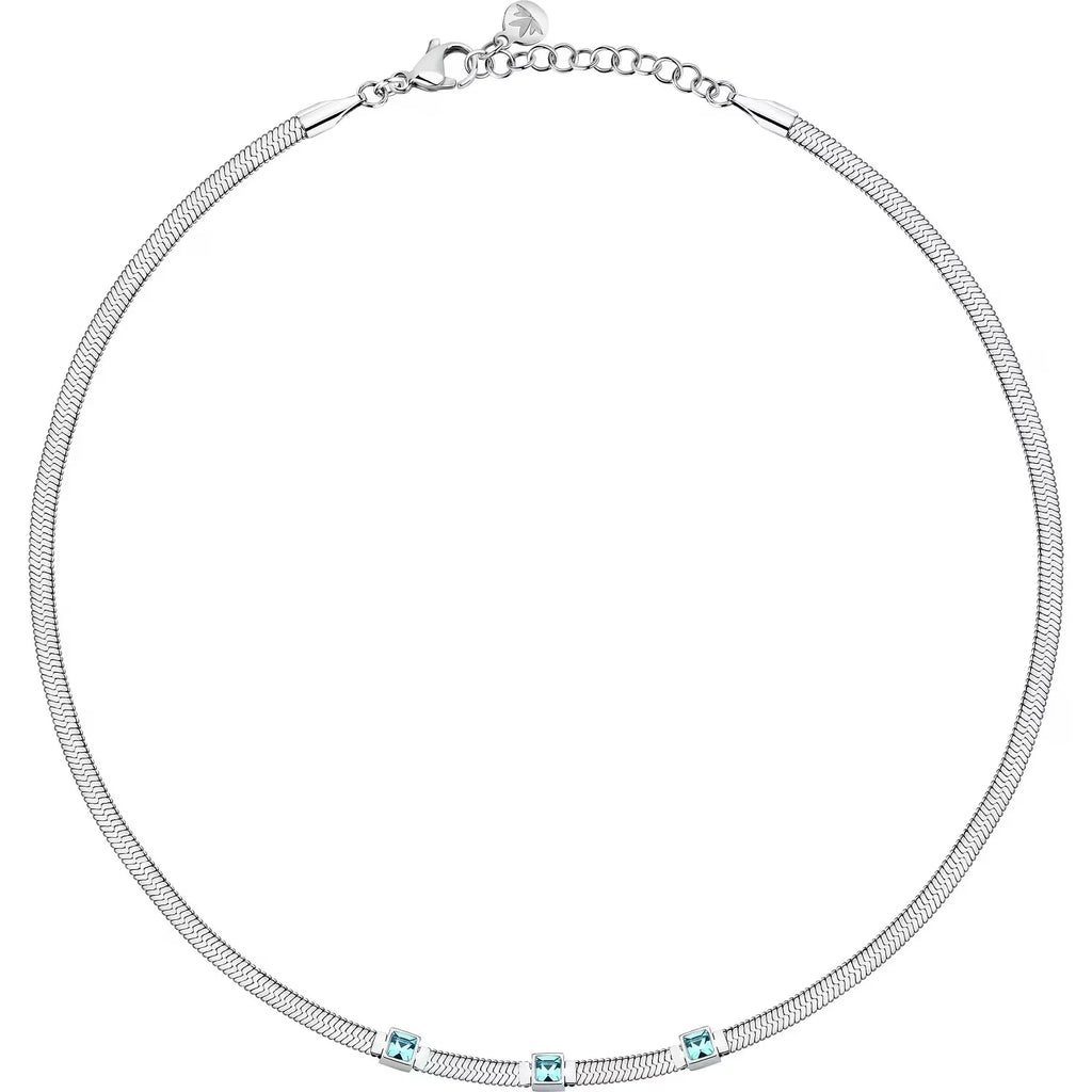 Collana donna Morellato stile snake con zirconi SAVY28