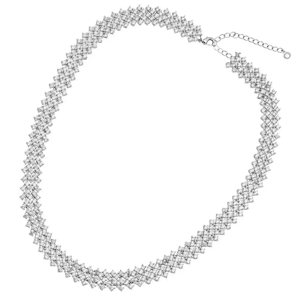 Collana donna Ottaviani Elegance con zirconi bianchi