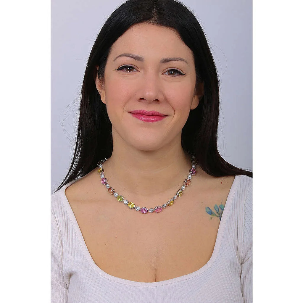 Collana donna Ottaviani Elegance con zirconi colorati
