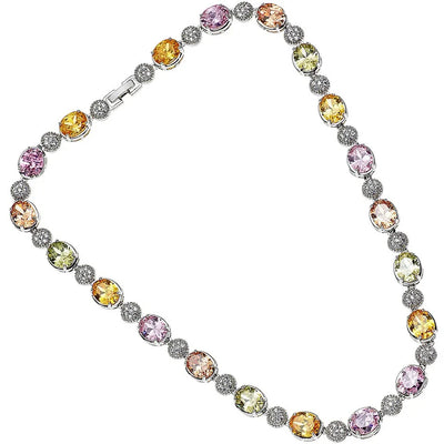 Collana donna Ottaviani Elegance con zirconi colorati