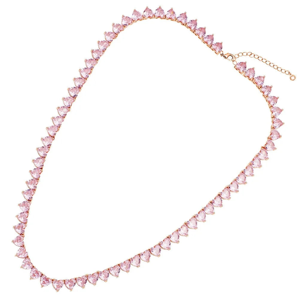 Collana donna Ottaviani Elegance con zirconi rosa