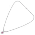 Collana donna Ottaviani con cuore rosa e zirconi