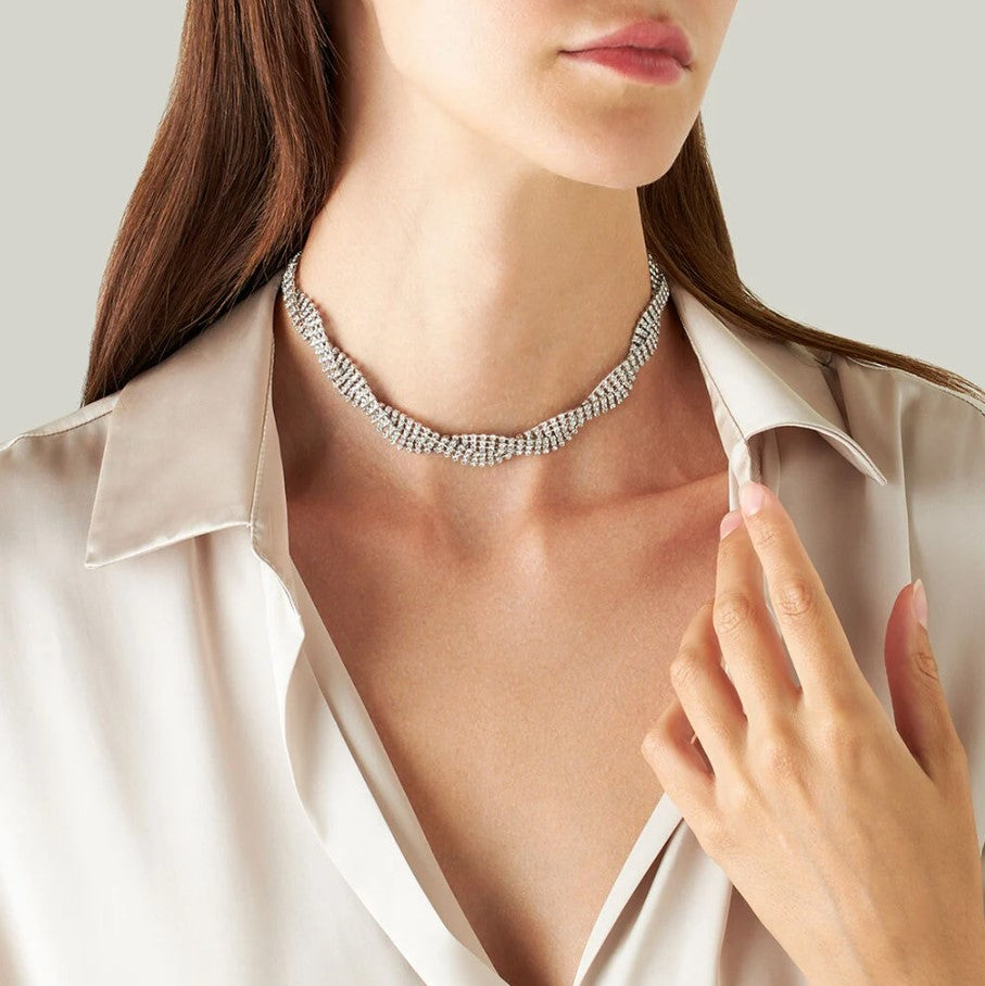 Collana donna Stroili Romantic Shine in metallo e cristalli 1683805