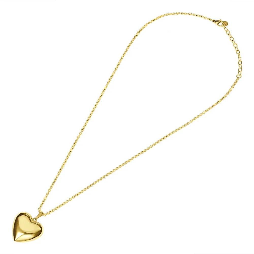 Collana donna Stroili in acciaio dorato con cuore pendente