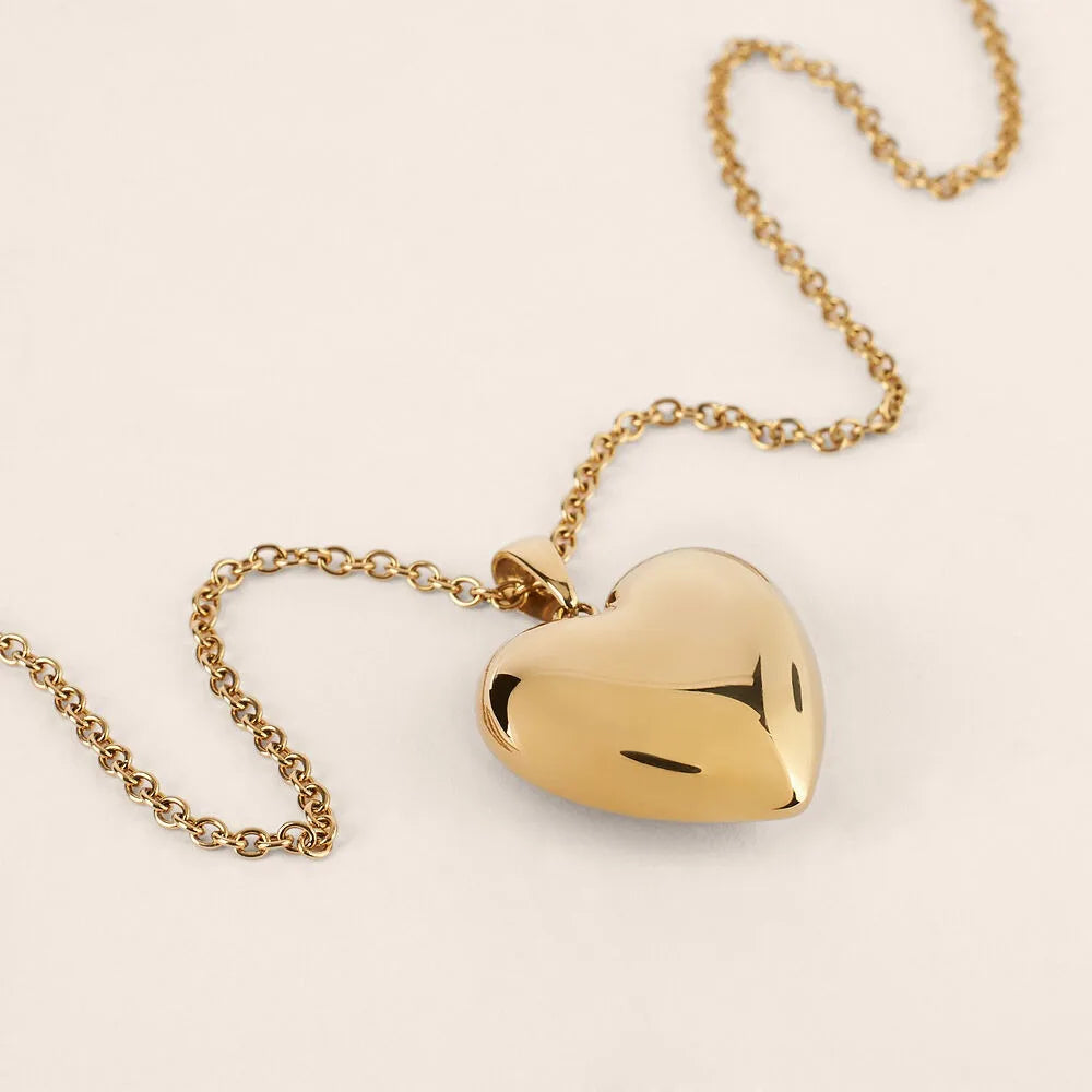Collana donna Stroili in acciaio dorato con cuore pendente