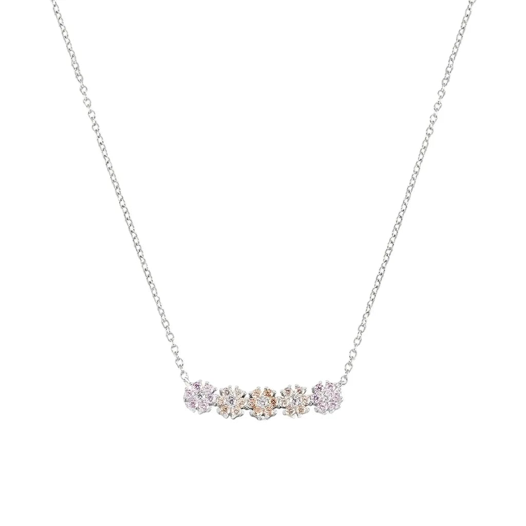 Collana donna Stroili in argento con fiori zirconati 1691787