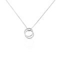 Collana donna Stroili in argento con pendente cerchio zirconato