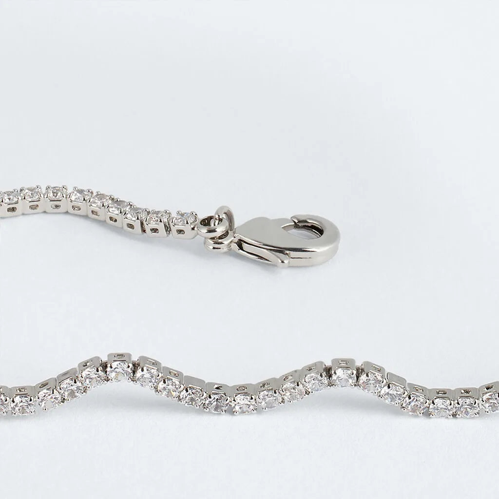 Collana donna Stroili in ottone con cristalli bianchi 1689005
