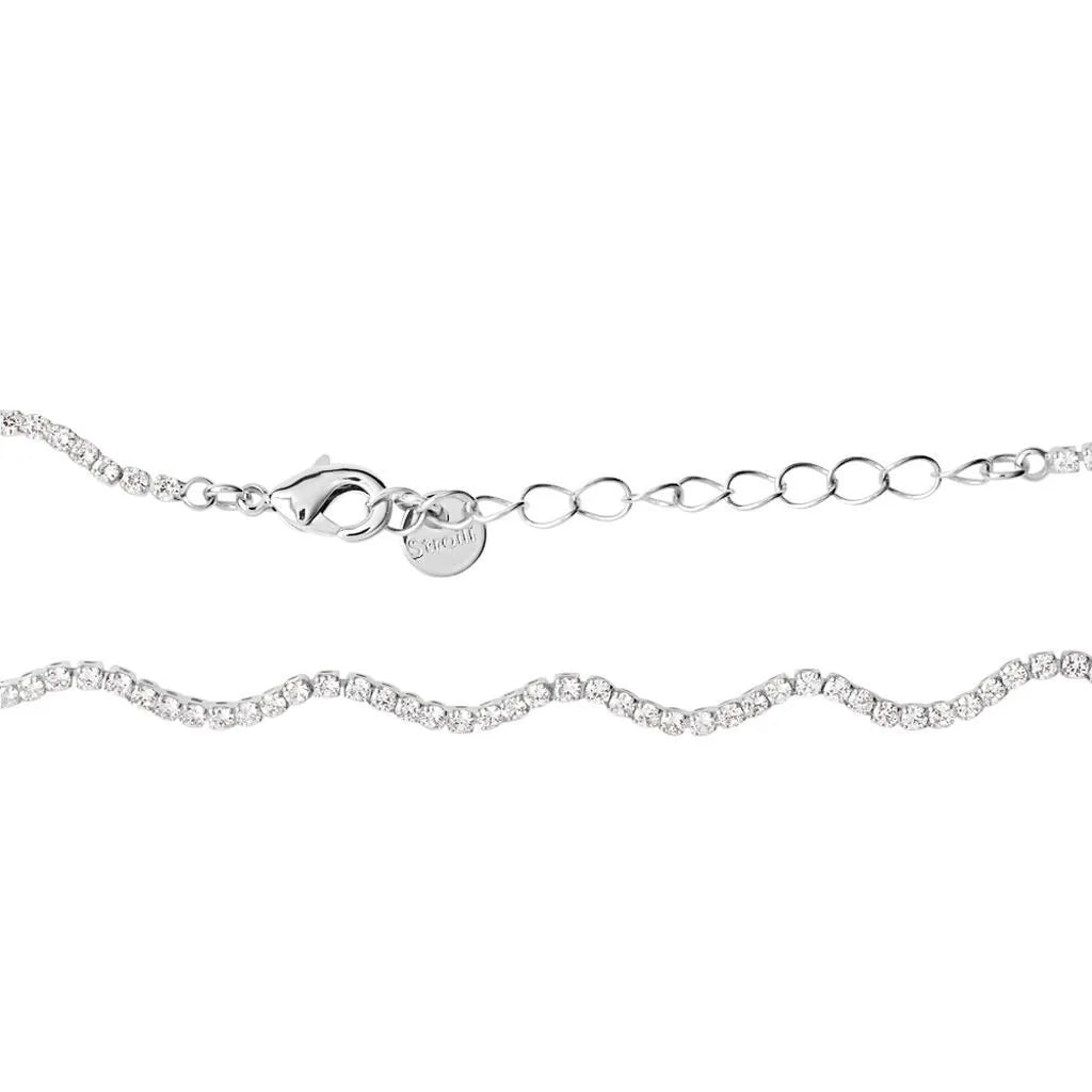 Collana donna Stroili in ottone con cristalli bianchi 1689005