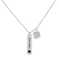 Collana donna Stroili lady message acciaio quadrifoglio e cristalli 1675528