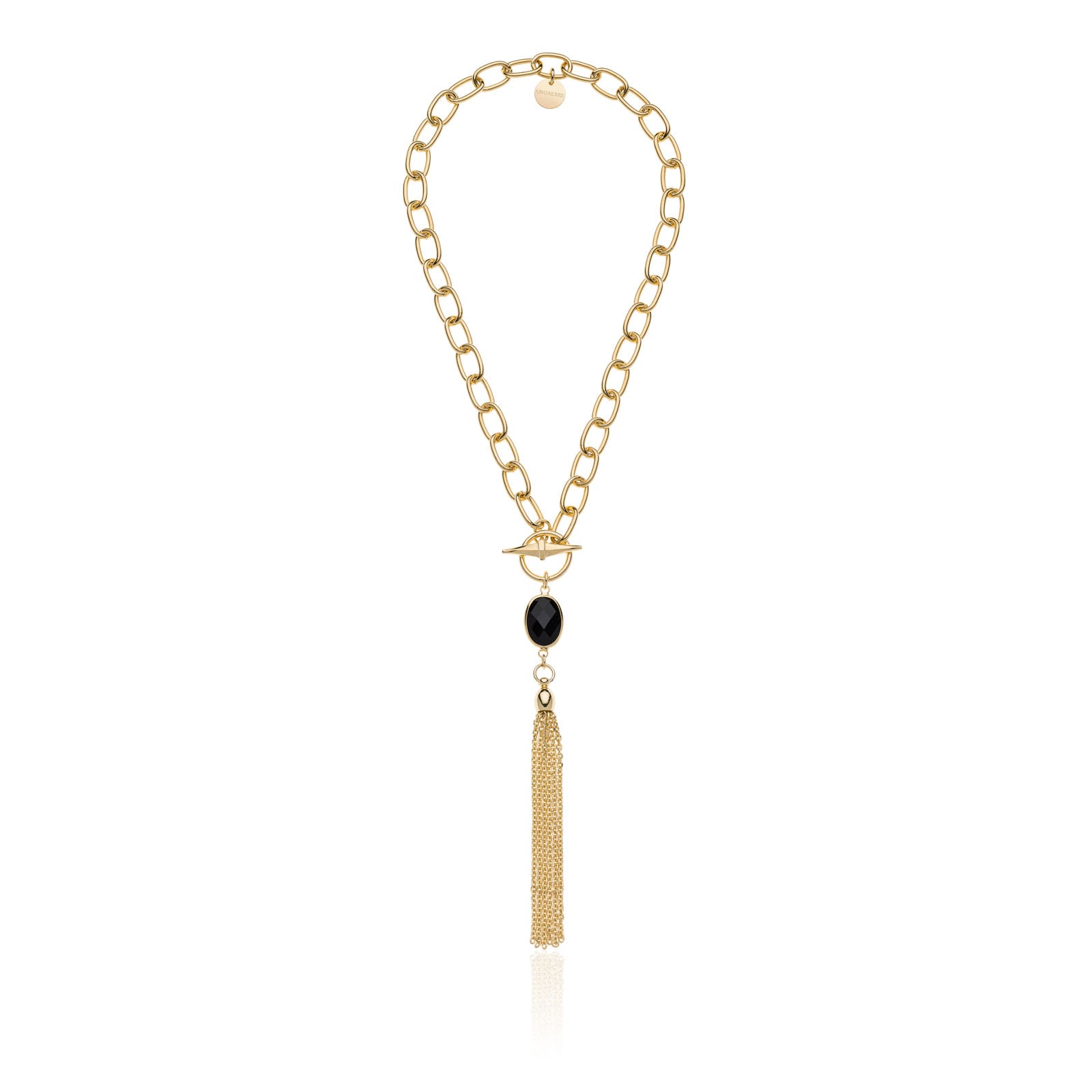 Collana donna Unoaerre Seta con pietra nera 2189