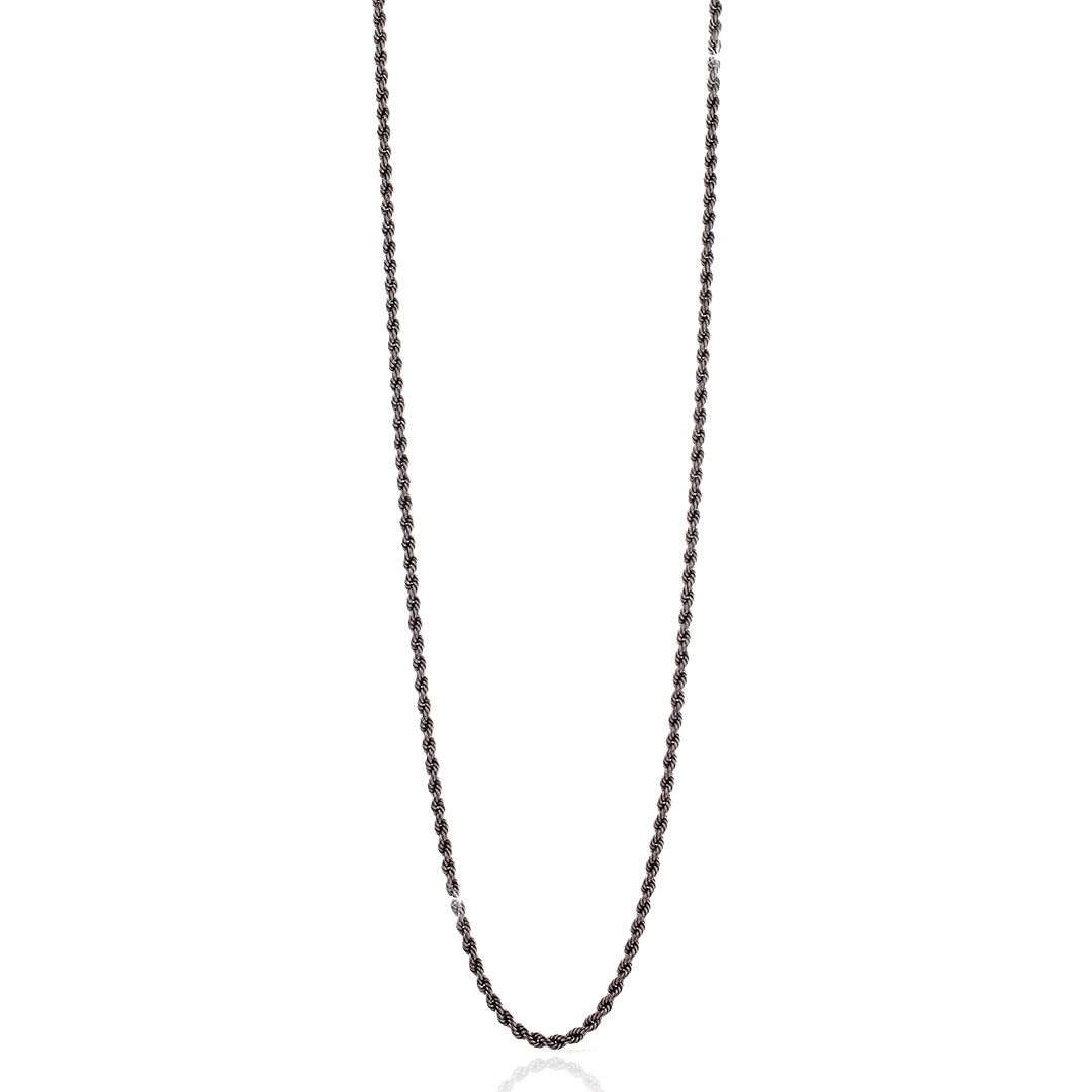 Collana donna Unoaerre bronzo nero rutinato 1520