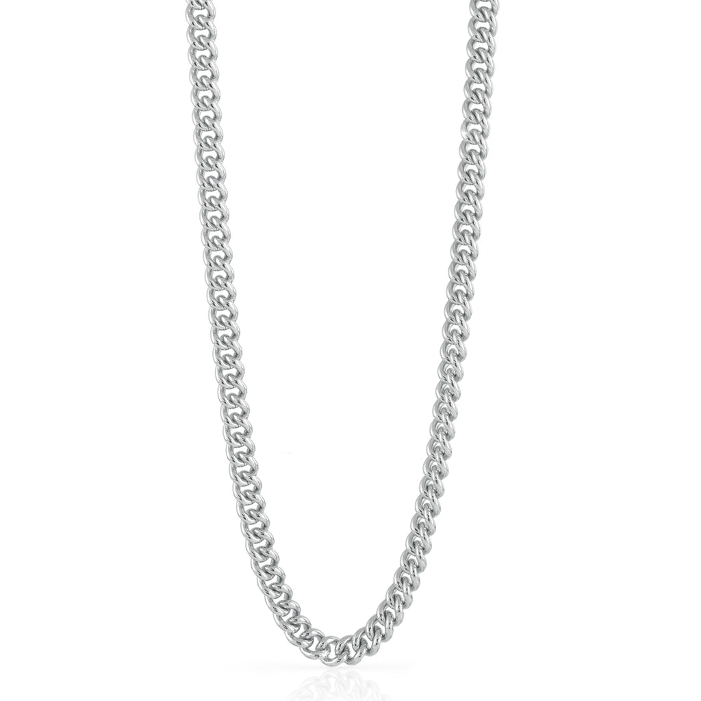 Collana donna Unoaerre catena grumetta piccola in bronzo argentato 1556