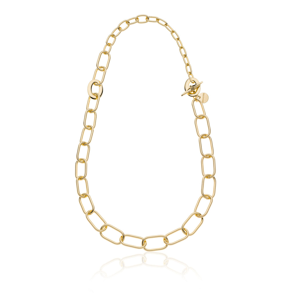 Damenkette Unoaerre Chanel mit ovalen Gliedern 2364