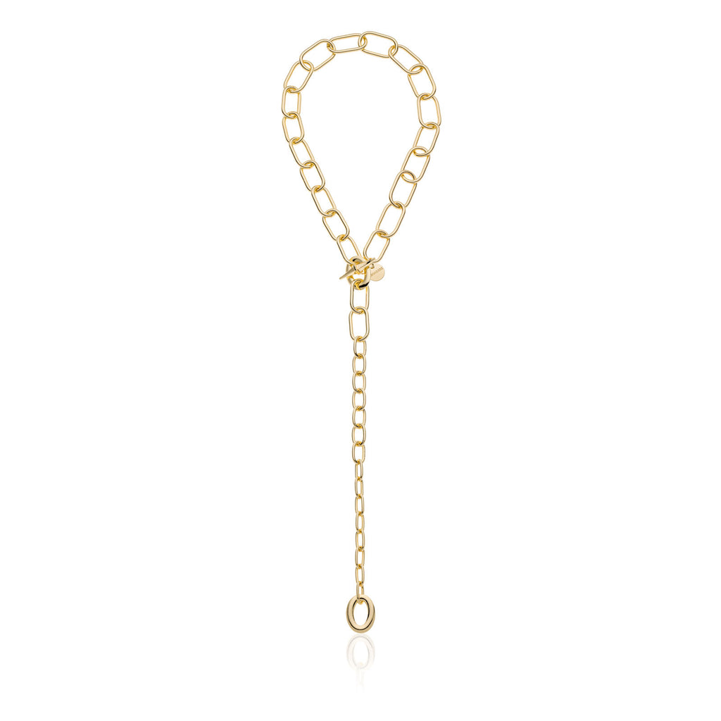 Damenkette Unoaerre Chanel mit ovalen Gliedern 2364