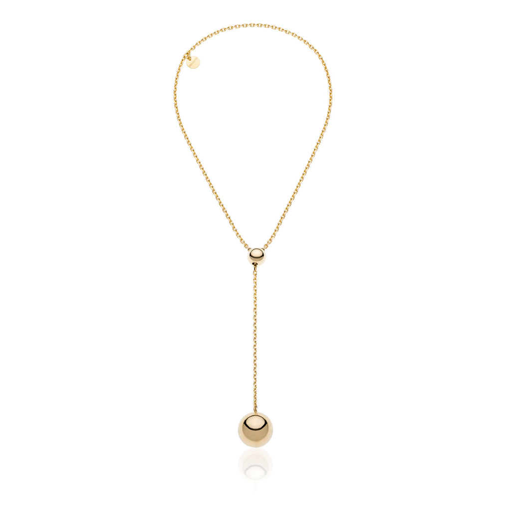 Collana donna Unoaerre dorata con sfera 2333